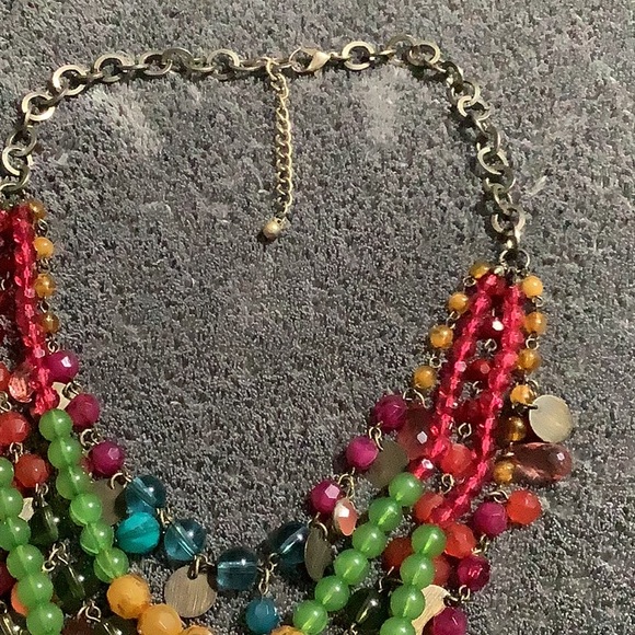 🌹Multiple strand Multiple colors beaded necklace - Picture 4 of 5